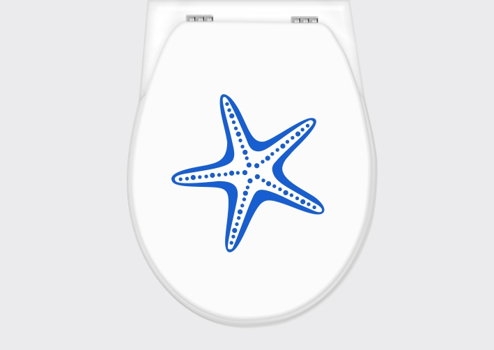 Samolepka na WC mořská hvězdice