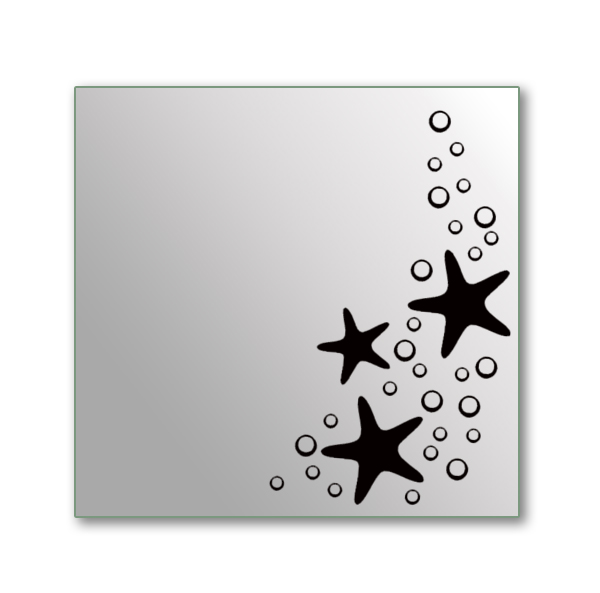 Dekorační zrcadlo - Hvězdice a bubliny