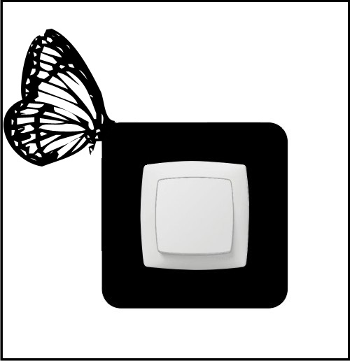 Samolepka na vypínač 1 - motýl